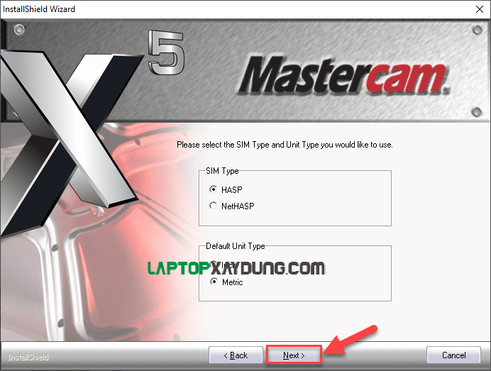 MASTERCAM X5 Laptop xây dựng